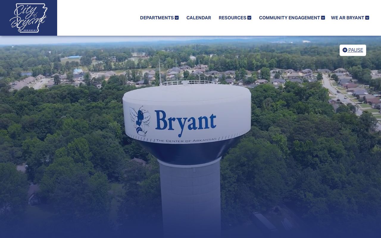 Bryant Arkansas city website for public records and city services