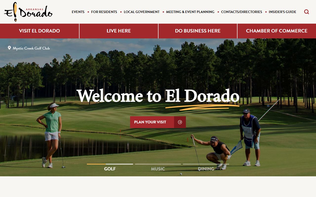 El Dorado city website for public records and city services