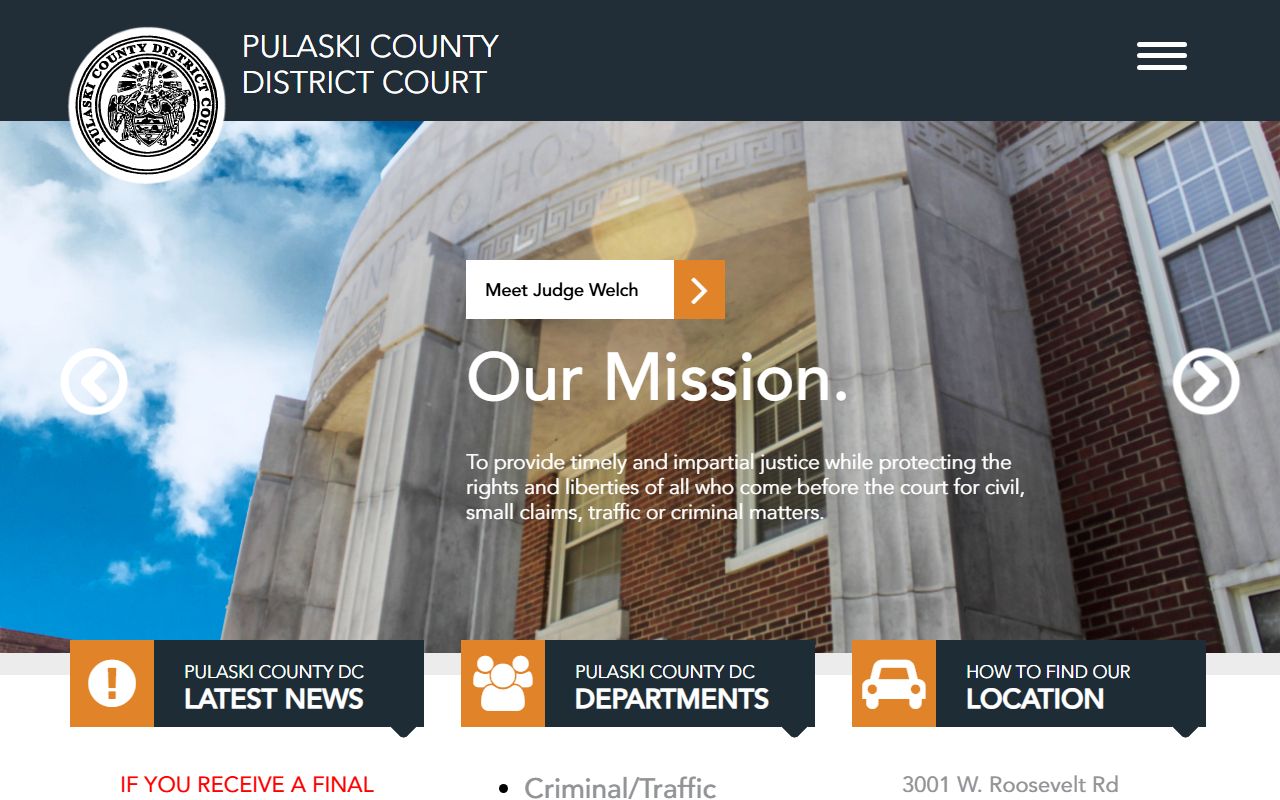 Pulaski County District Court public records and case search