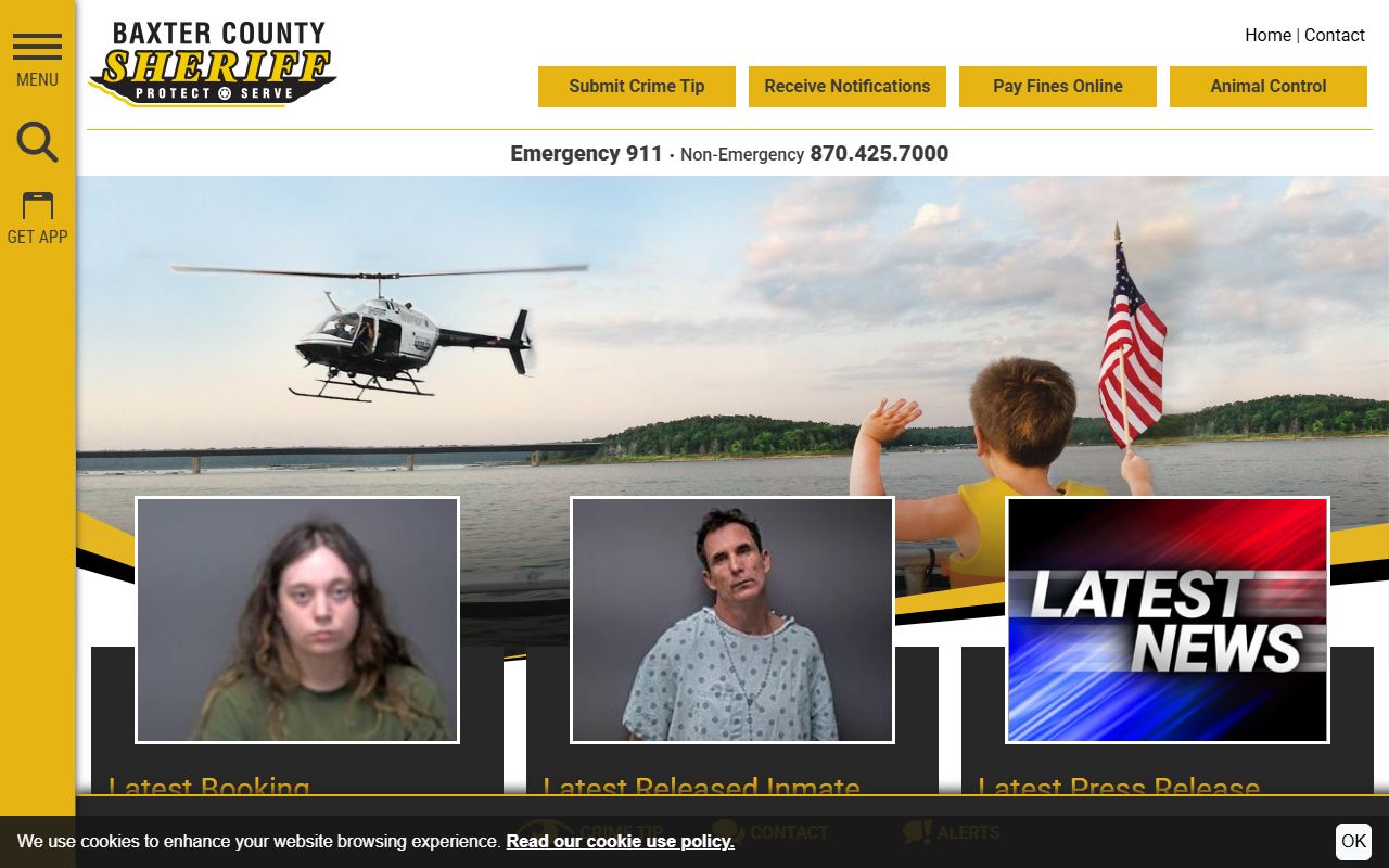 Baxter County sheriff public records inmate roster and warrants