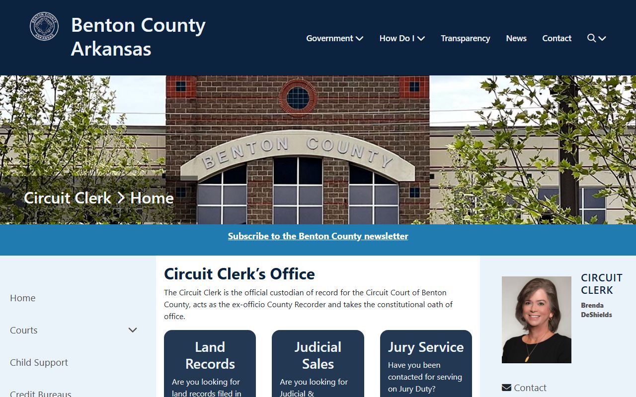 Benton County circuit clerk public records portal