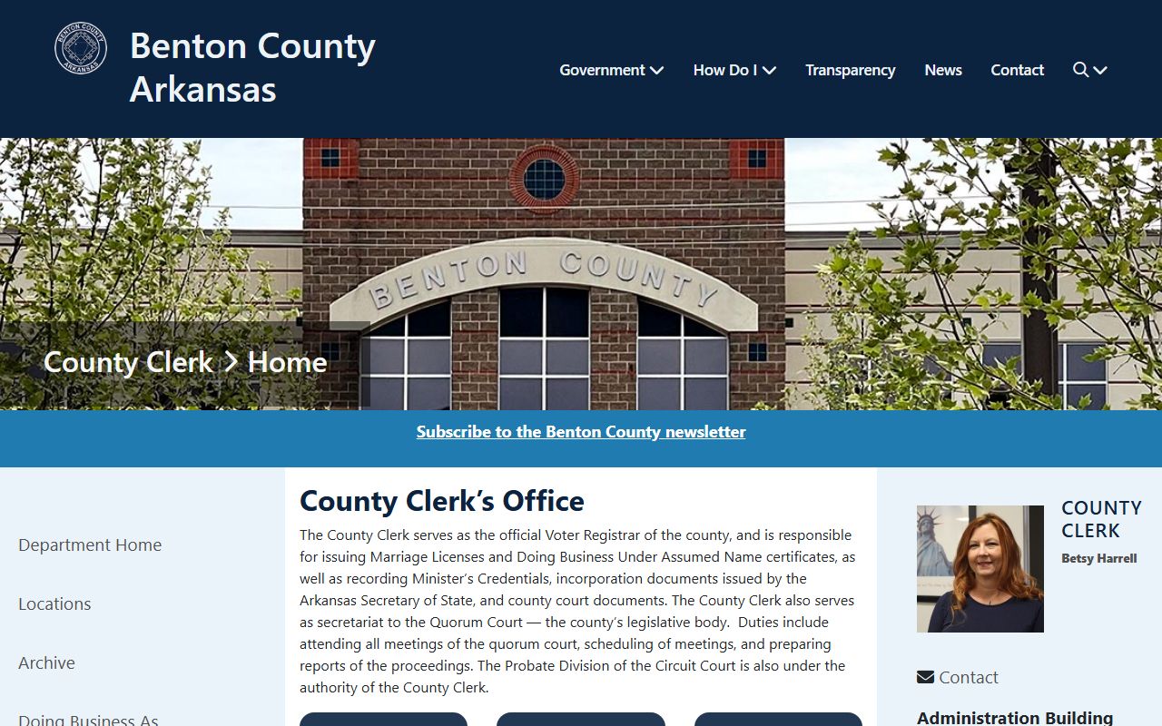 Benton County clerk public records portal
