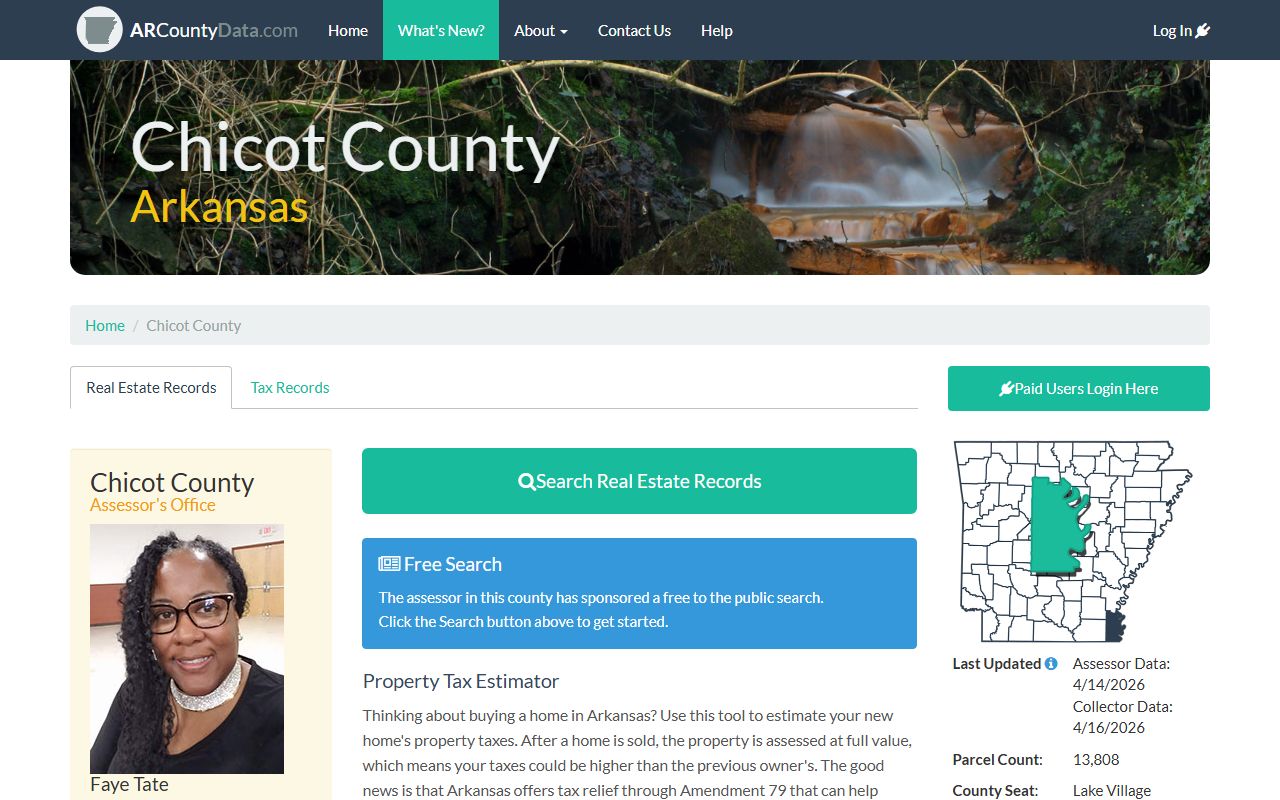 Chicot County assessor public records search portal