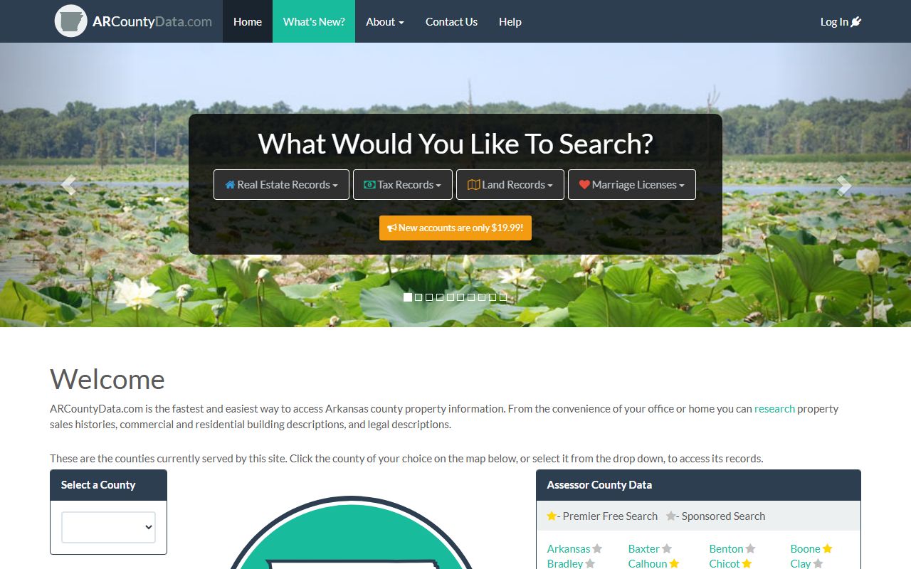 Conway County assessor public records search on ARCountyData.com