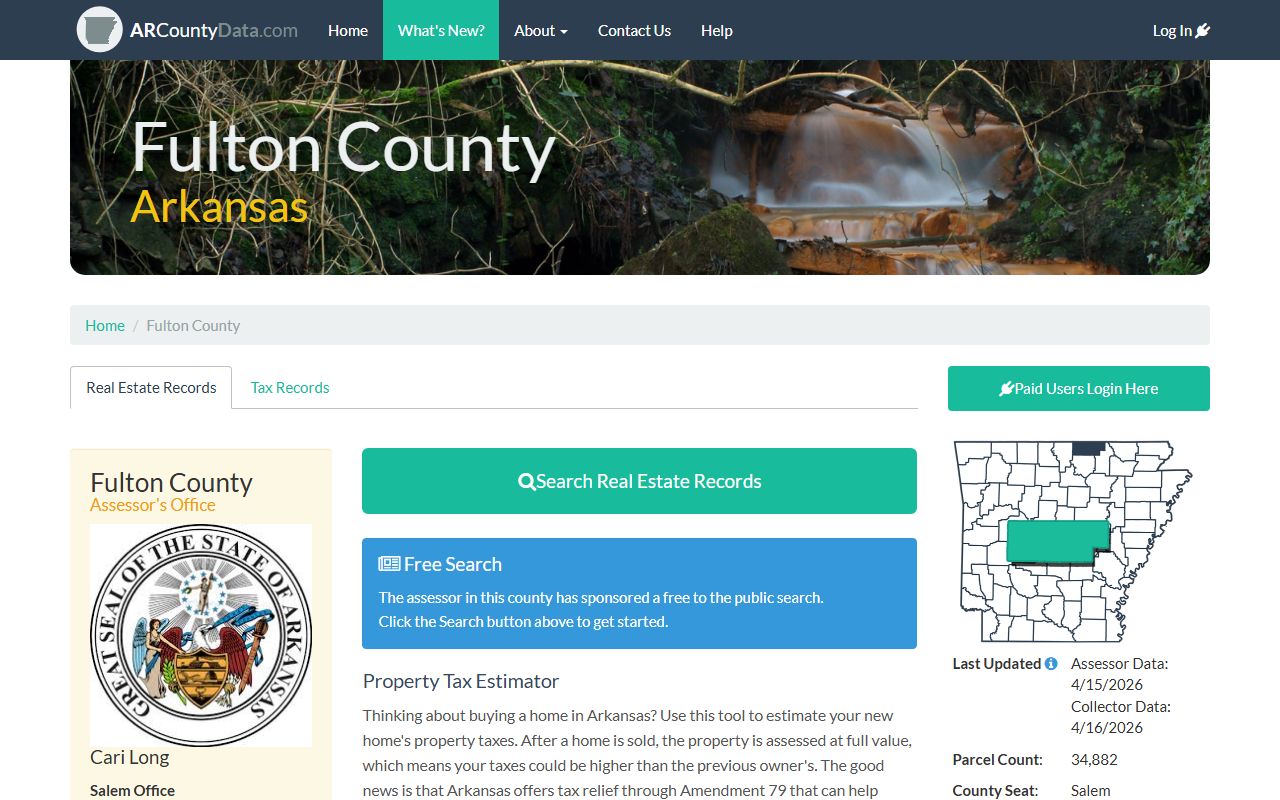 Fulton County Assessor property records search portal