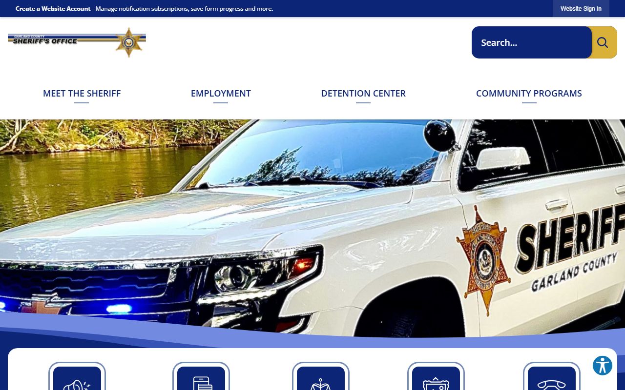 Garland County Sheriff Office public records portal
