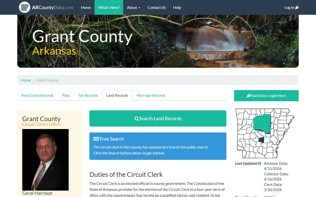 Grant County Assessor property records search