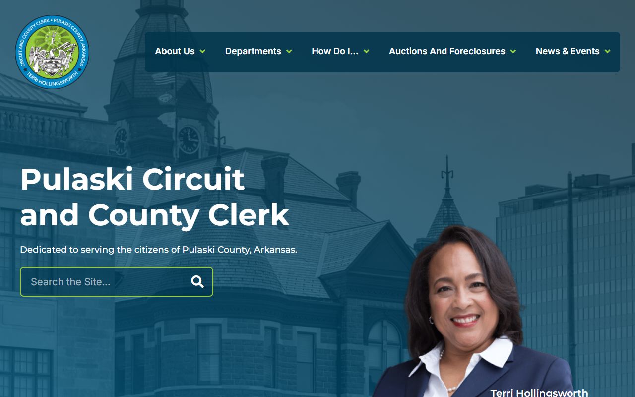 Pulaski County Circuit and County Clerk public records portal