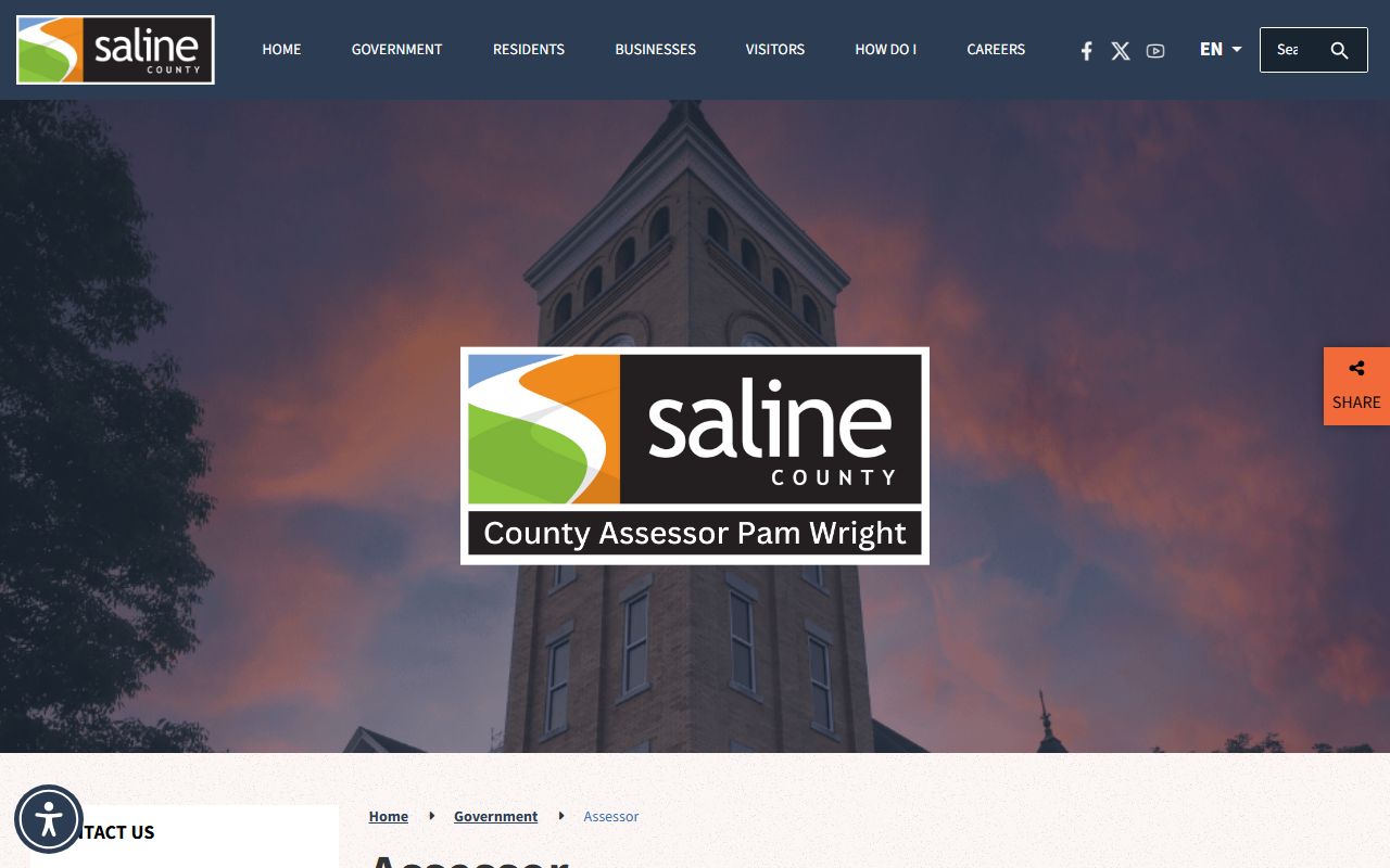 Saline County Assessor property records and assessment search
