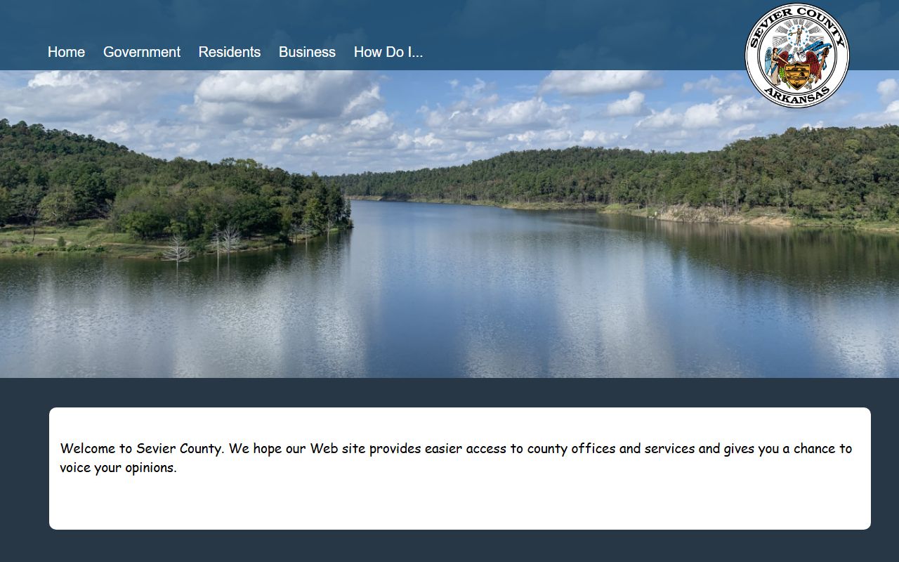 Sevier County Arkansas government public records