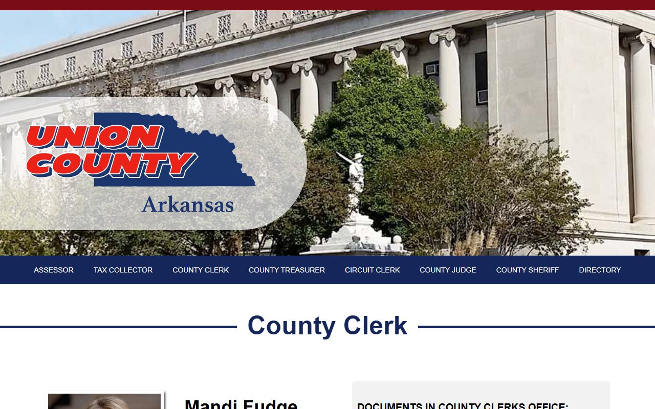 Union County Clerk vital records and marriage licenses